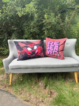 Preview: Kissenpanel ca. 1,15m Salty Pillow Eddy Pink by Thorsten Berger von Swafing